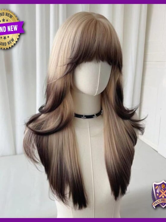 26 Inch Human Hair Wig HD Lace Front Glueless Layered Straight Heat Resistant